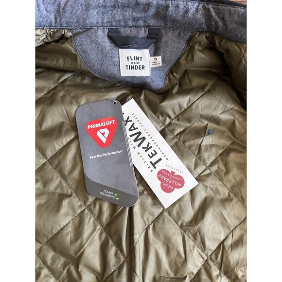 NEW Flint And Tinder Primaloft Waxed Quilted Puffer Snap Shirt Jacket Sz S - Picture 4 of 10
